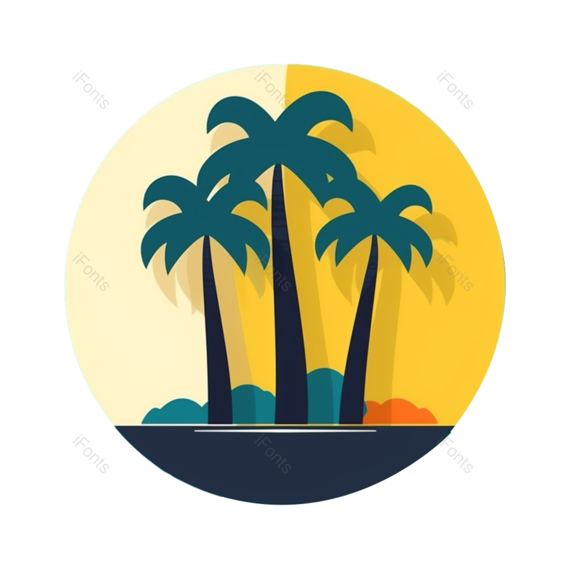 图标图片,元素元素,椰子树PNG,植物免抠素材